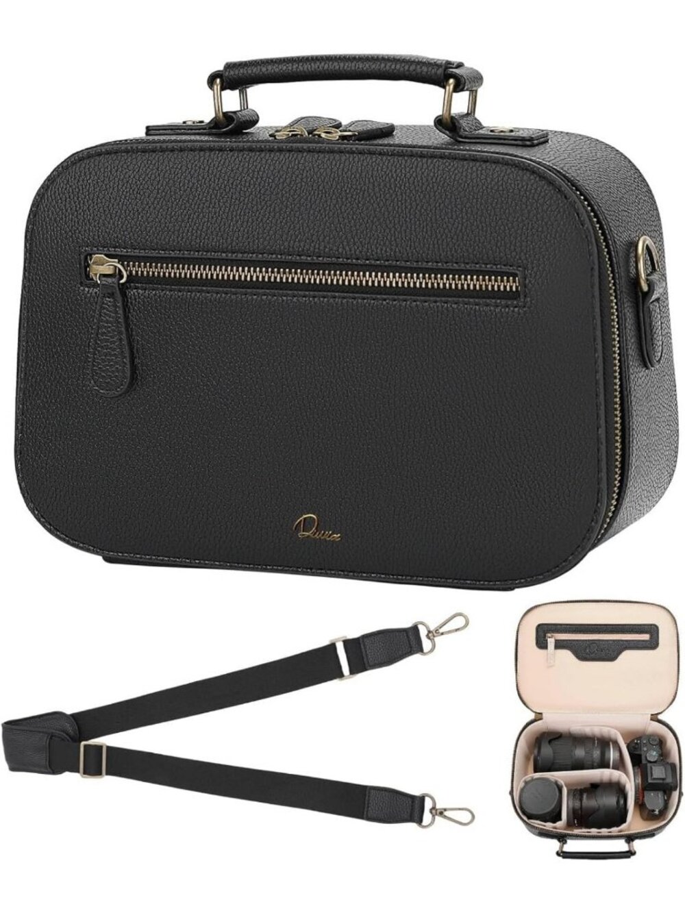Waterproof Crossbody Camera Sling Bag, Shockproof Case for DSLR/SLR/Mirrorless